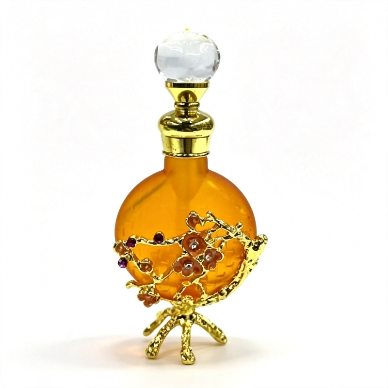 4pcs Crystal Perfume Essential Oil Bottle 10ml D9351 4pcs كريستال عطر زجاجة الزيوت العطرية 10 مل D9351