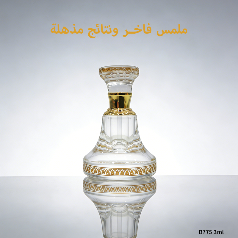 1pcs Crystal Perfume Essential Oil Bottle 12ml B775C زجاجة زيت كريستالية فارغة بسعة 3 مل، زجاجة عطور زيتية فارغة، زجاجة عطر زيت عطري قابلة لإعادة التعبئة، زجاجة زيت بسعة 3 مل.