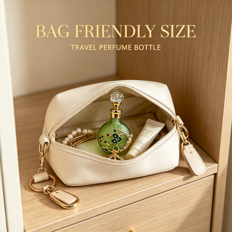 4pcs Crystal Perfume Essential Oil Bottle 10ml D9351 4pcs كريستال عطر زجاجة الزيوت العطرية 10 مل D9351