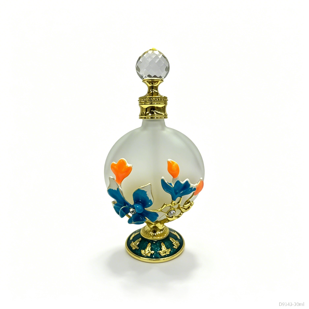 4pcs Crystal Perfume Essential Oil Bottle 30ml D9343 4pcs كريستال عطر زجاجة الزيوت الأساسية 30 مل D9343