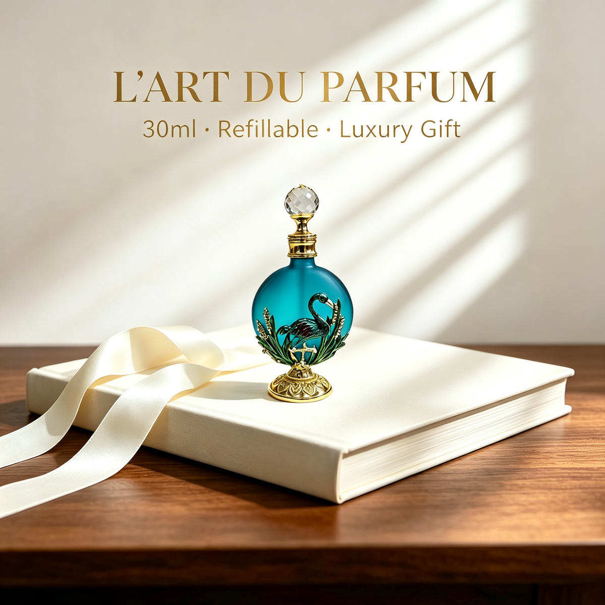 4pcs Crystal Perfume Essential Oil Bottle 30ml D9315 4pcs كريستال عطر زجاجة الزيوت الأساسية 30 مل D9315