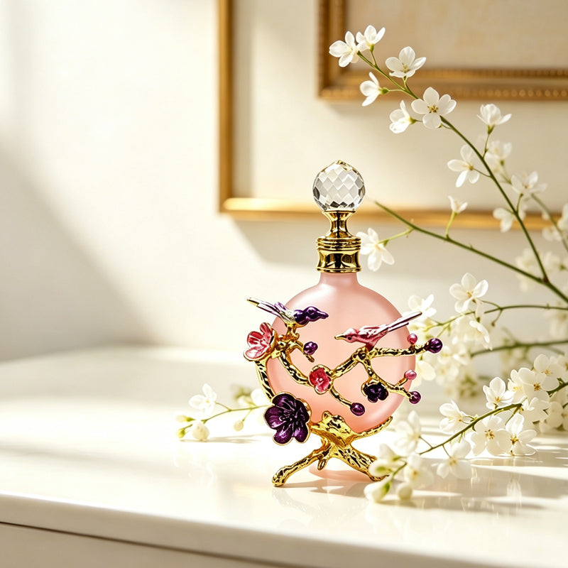 4pcs Crystal Perfume Essential Oil Bottle 30ml D9314 4pcs كريستال عطر زجاجة الزيوت الأساسية 30 مل D9314
