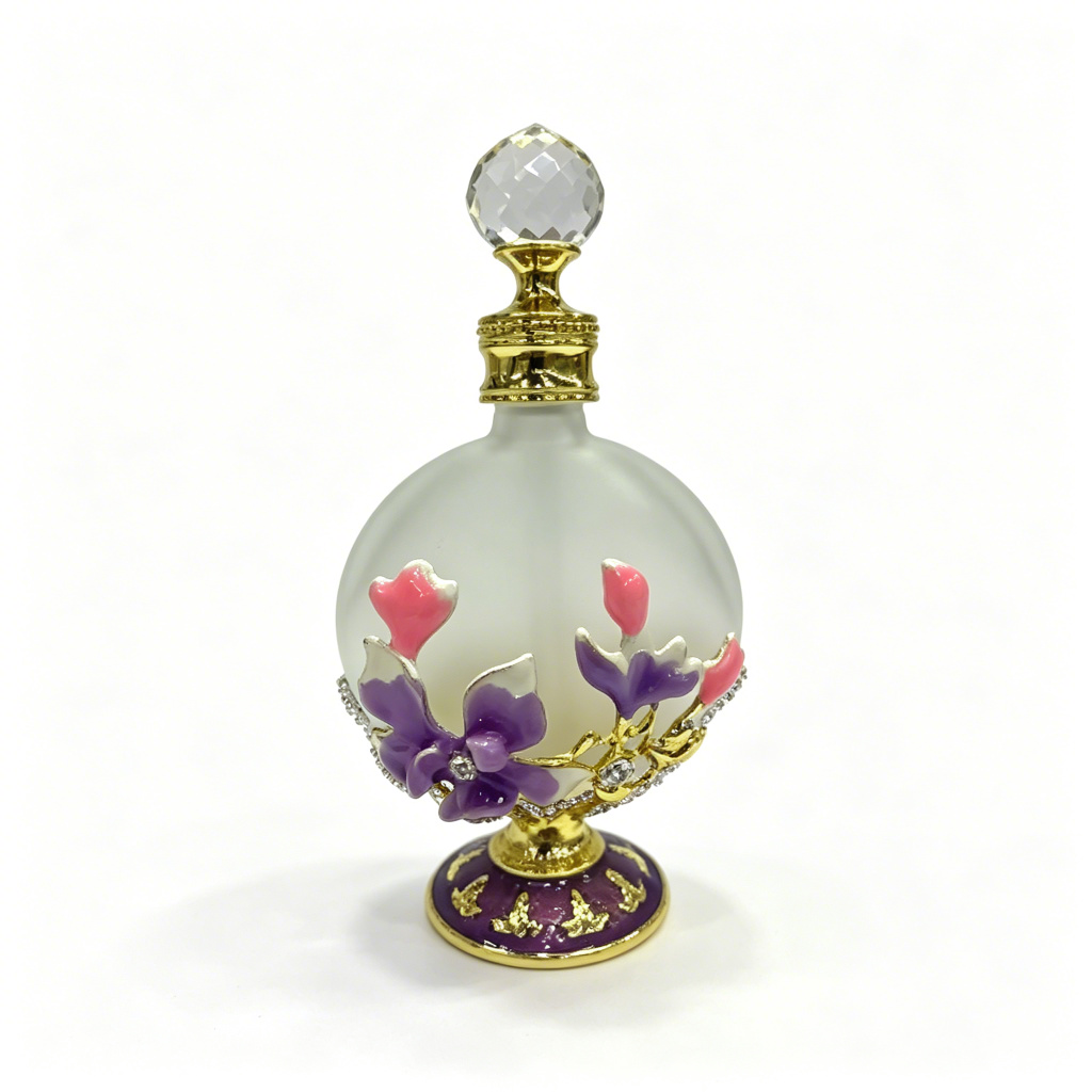 4pcs Crystal Perfume Essential Oil Bottle 30ml D9343 4pcs كريستال عطر زجاجة الزيوت الأساسية 30 مل D9343