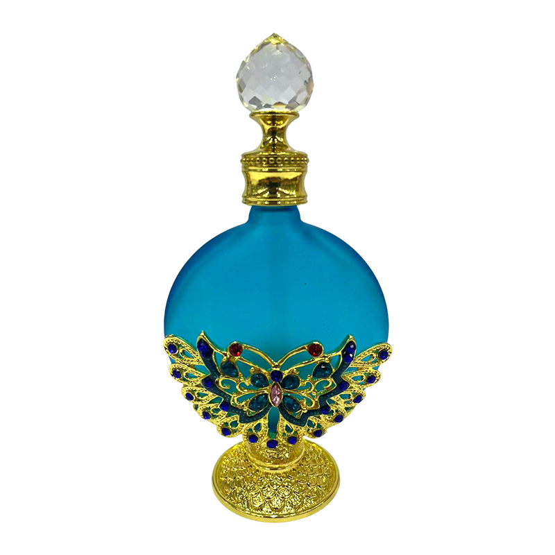 4pcs Crystal Perfume Essential Oil Bottle 30ml D9362 4pcs كريستال عطر زجاجة الزيوت الأساسية 30 مل D9362
