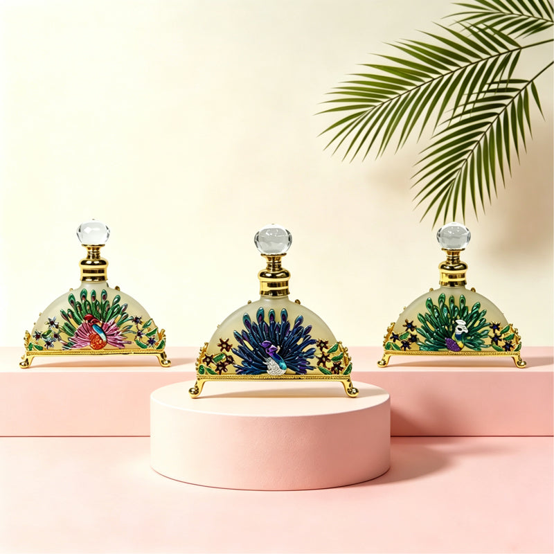 3pcs Crystal Perfume Essential Oil Bottle 20ml D9348 3pcs كريستال عطر زجاجة الزيوت العطرية 20 مل D9348