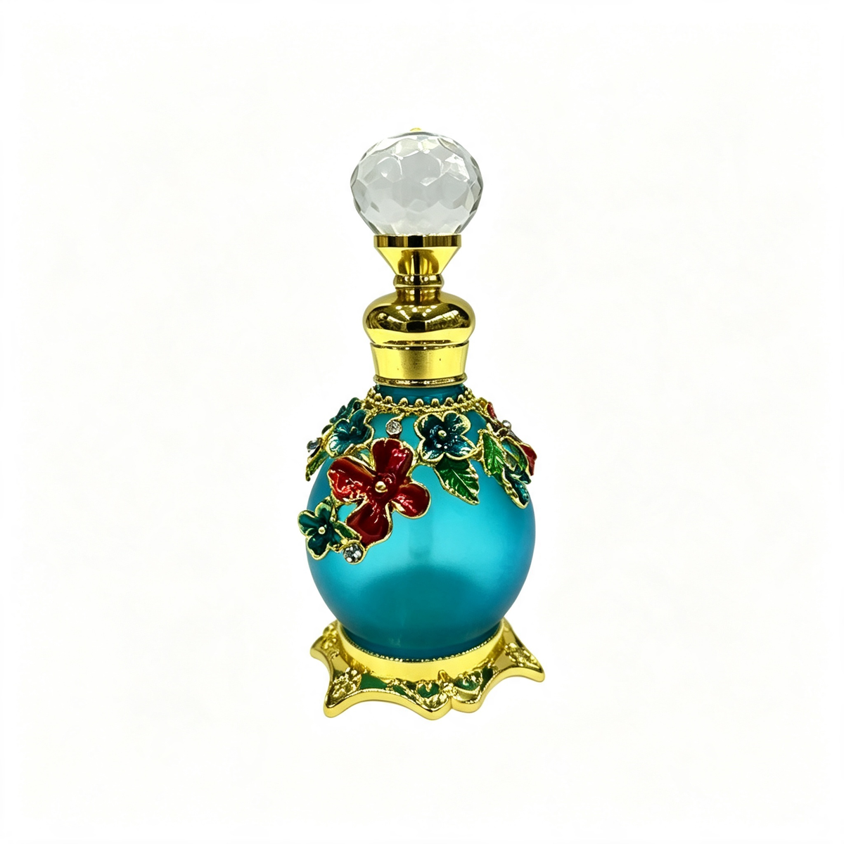 4pcs Crystal Perfume Essential Oil Bottle 15ml D9357 4pcs كريستال عطر زجاجة الزيوت الأساسية 15 مل D9357