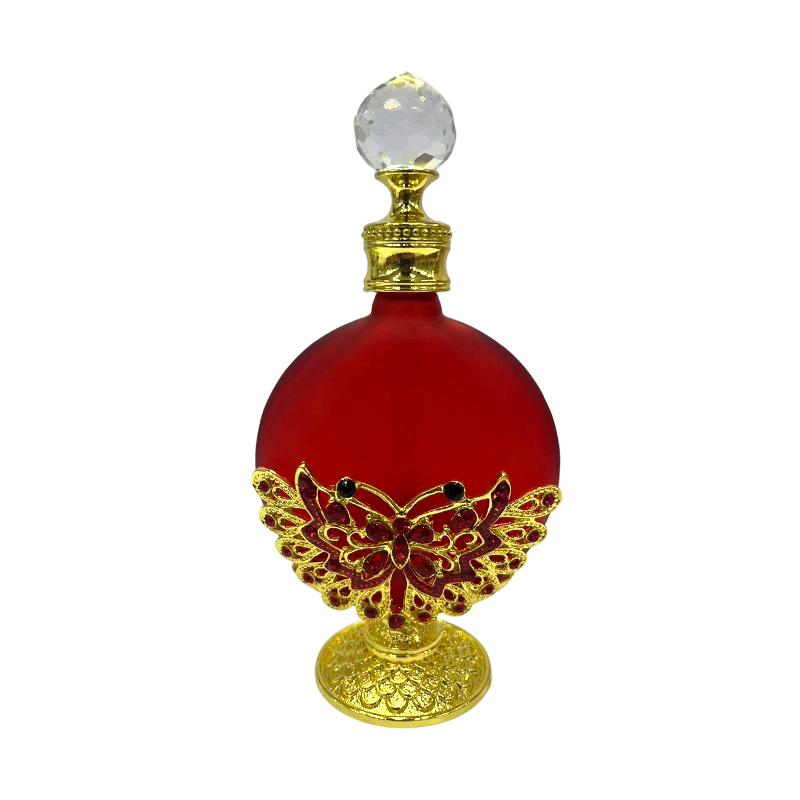 4pcs Crystal Perfume Essential Oil Bottle 30ml D9362 4pcs كريستال عطر زجاجة الزيوت الأساسية 30 مل D9362