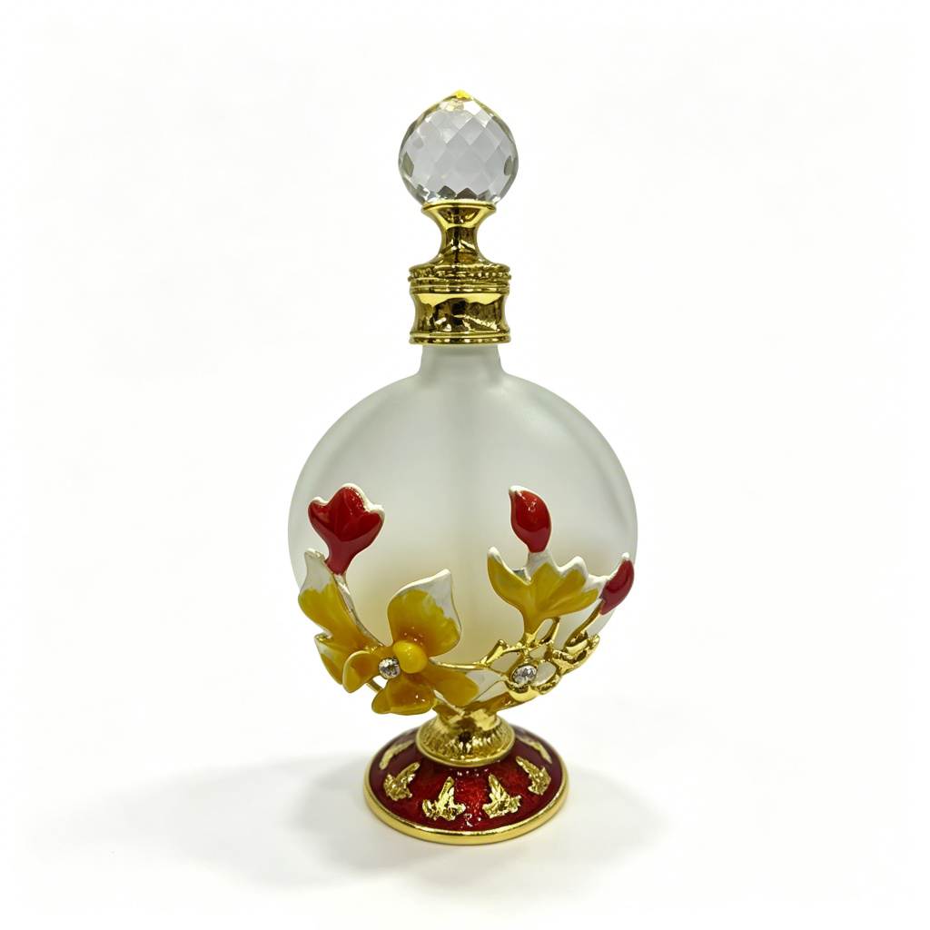 4pcs Crystal Perfume Essential Oil Bottle 30ml D9343 4pcs كريستال عطر زجاجة الزيوت الأساسية 30 مل D9343
