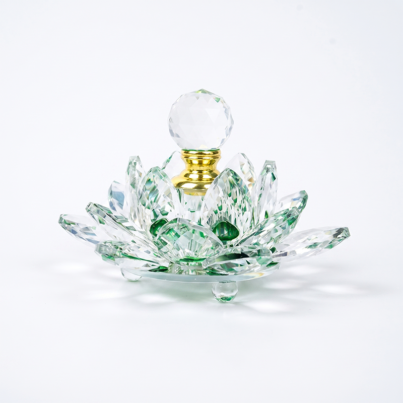 1pcs Crystal Perfume Essential Oil Bottle 12ml 5colors LIANHUA-20 1pcs عطر الكريستال زجاجة من الزيوت العطرية 12 مل لون اللوتس - 20