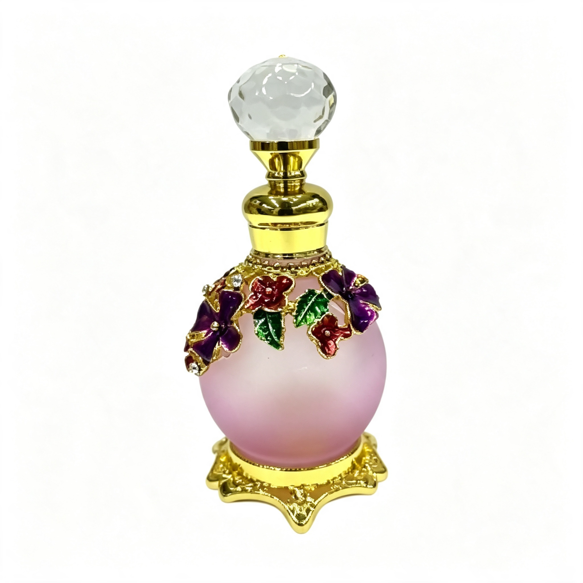 4pcs Crystal Perfume Essential Oil Bottle 15ml D9357 4pcs كريستال عطر زجاجة الزيوت الأساسية 15 مل D9357