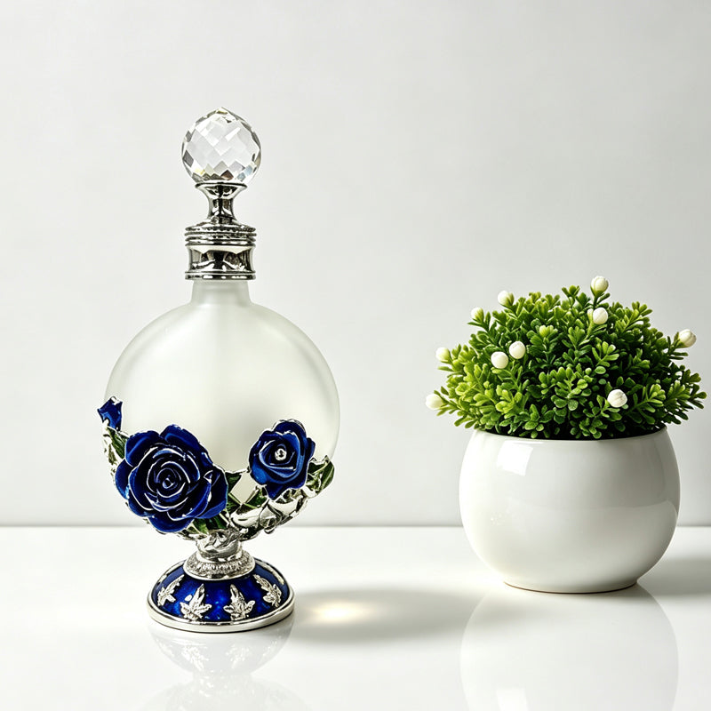 4pcs Crystal Perfume Essential Oil Bottle 30ml D9328 4pcs كريستال عطر زجاجة الزيوت الأساسية 30 مل D9328