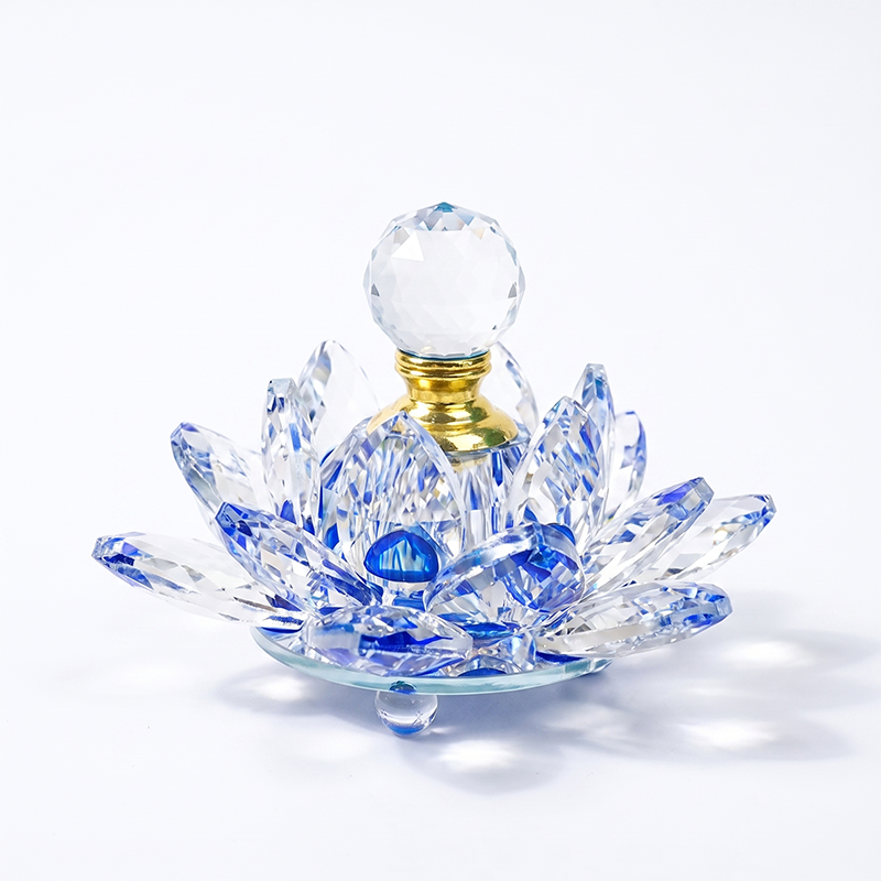 1pcs Crystal Perfume Essential Oil Bottle 12ml 5colors LIANHUA-20 1pcs عطر الكريستال زجاجة من الزيوت العطرية 12 مل لون اللوتس - 20