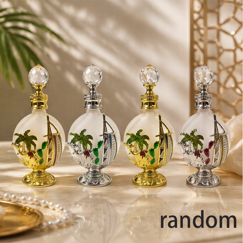 4pcs Crystal Perfume Essential Oil Bottle 30ml D9336A 4pcs كريستال عطر زجاجة الزيوت الأساسية 30 مل D9336A