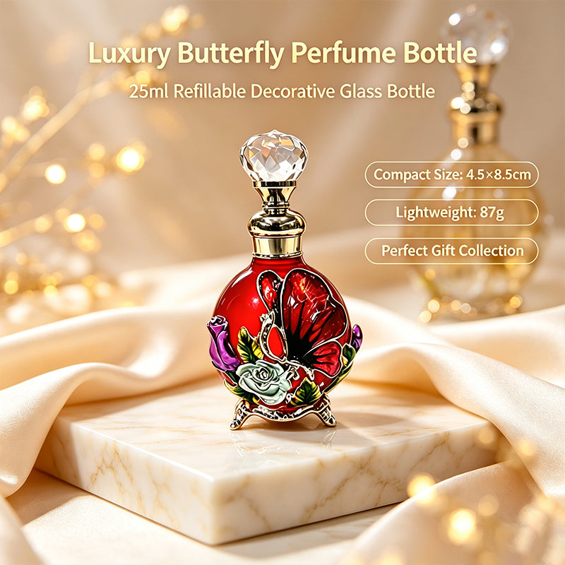 4pcs Crystal Perfume Essential Oil Bottle 25ml D9334 4pcs كريستال عطر زجاجة من الزيوت الأساسية 25 مل D9334