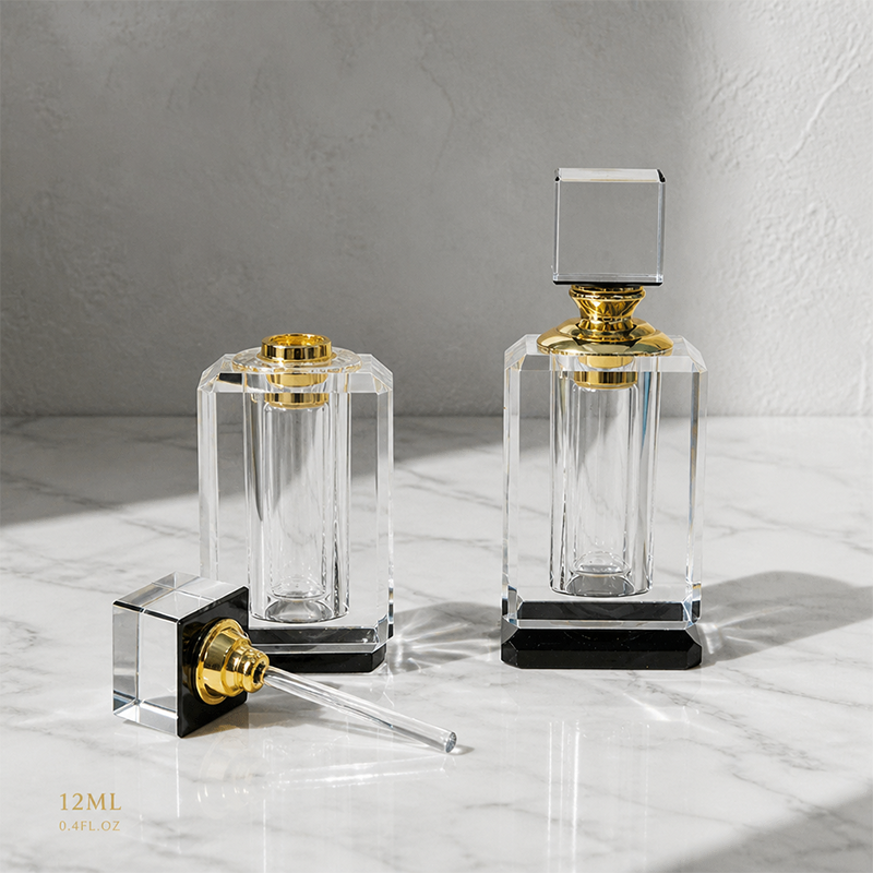 1pcs Crystal Perfume Essential Oil Bottle 12ml B795A 1pcs كريستال عطر زجاجة الزيوت الأساسية 12ml B795A