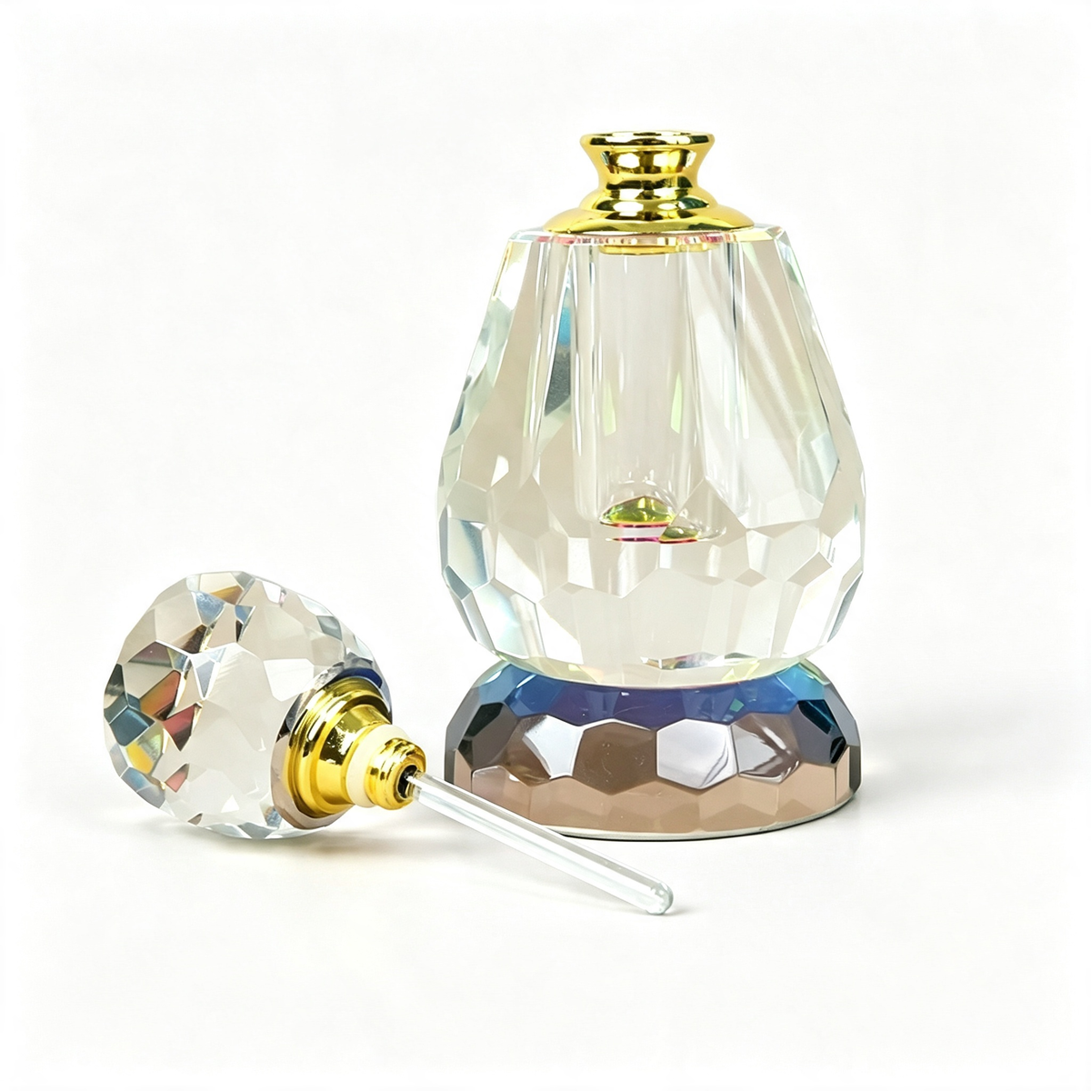 12ml empty crystal oil bottle, empty perfume oil bottle, refillable perfume oil bottle, 12ml oil bottle.