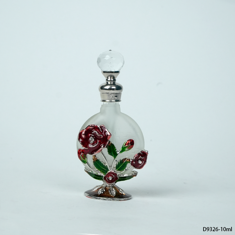 4pcs Crystal Perfume Essential Oil Bottle 10ml D9326 4pcs كريستال عطر زجاجة الزيوت العطرية 10 مل D9326