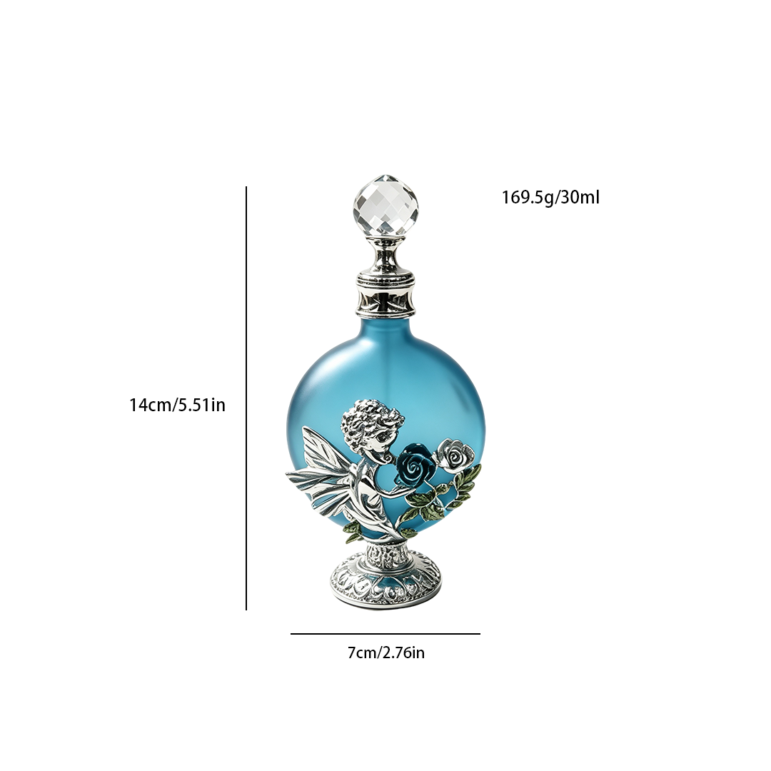 4pcs Crystal Perfume Essential Oil Bottle 30ml D9341 4pcs كريستال عطر زجاجة الزيوت الأساسية 30 مل D9341