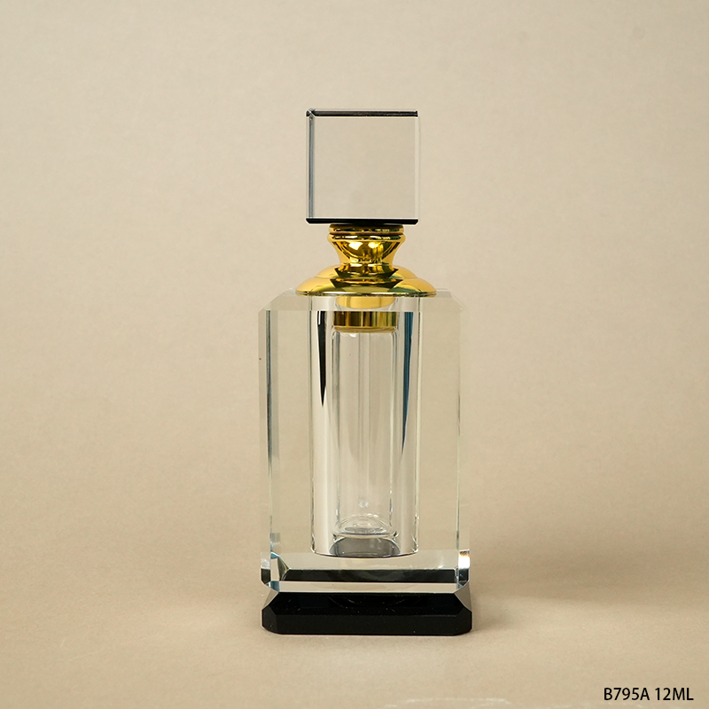 1pcs Crystal Perfume Essential Oil Bottle 12ml B795A 1pcs كريستال عطر زجاجة الزيوت الأساسية 12ml B795A