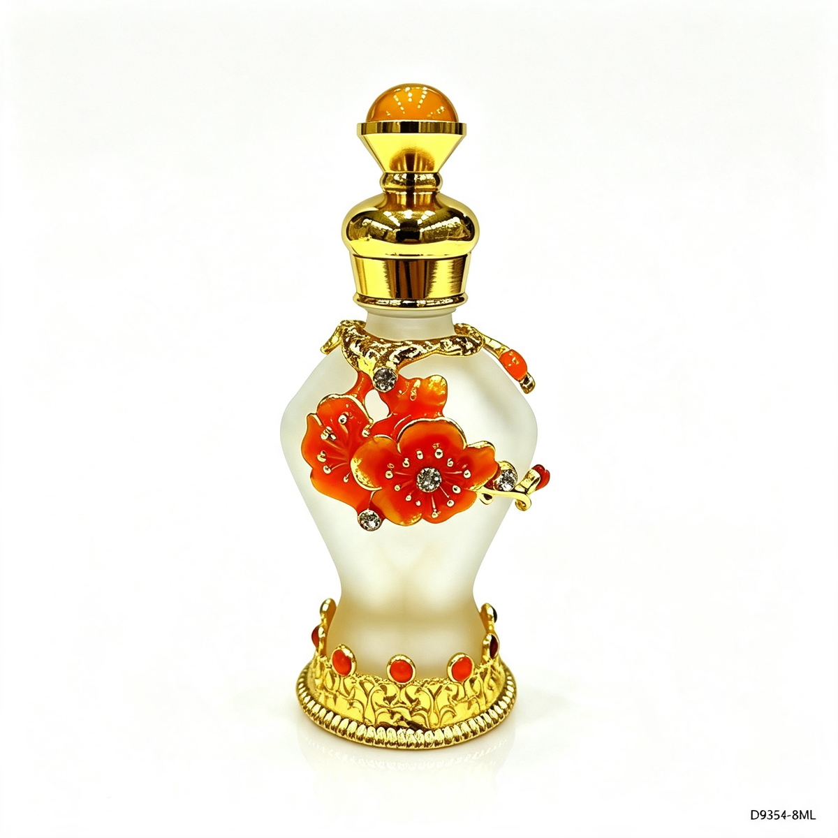 4pcs Crystal Perfume Essential Oil Bottle 8ml D9354 4pcs كريستال عطر زجاجة الزيوت الأساسية 8 مل D9354