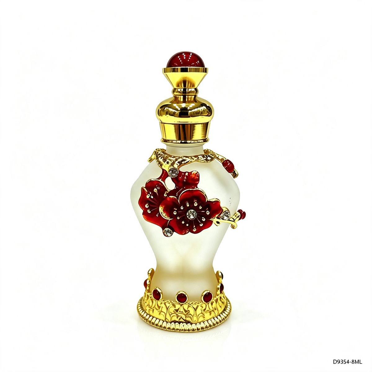 4pcs Crystal Perfume Essential Oil Bottle 8ml D9354 4pcs كريستال عطر زجاجة الزيوت الأساسية 8 مل D9354