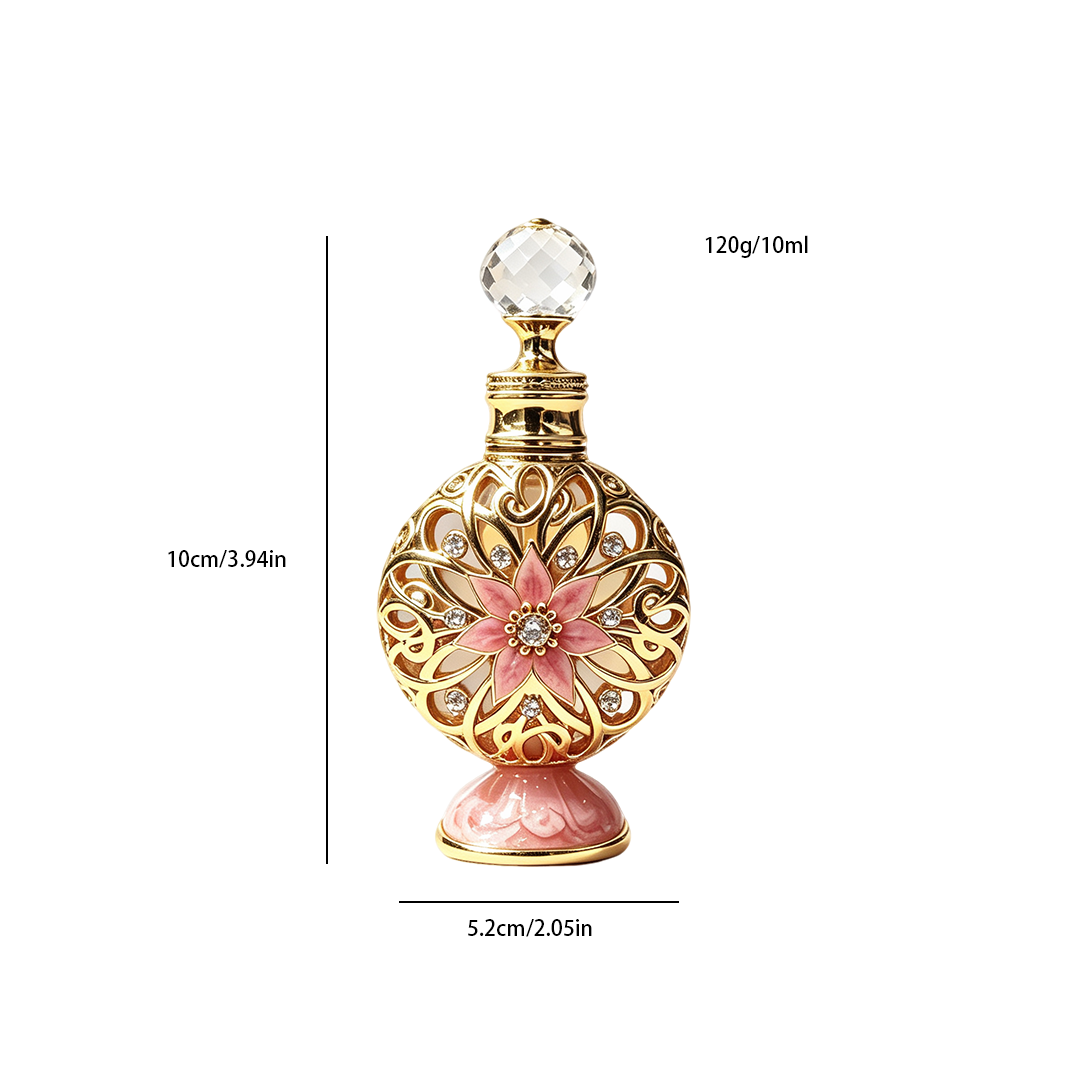 4pcs Crystal Perfume Essential Oil Bottle 10ml D9350 4pcs كريستال عطر زجاجة الزيوت العطرية 10 مل D9350