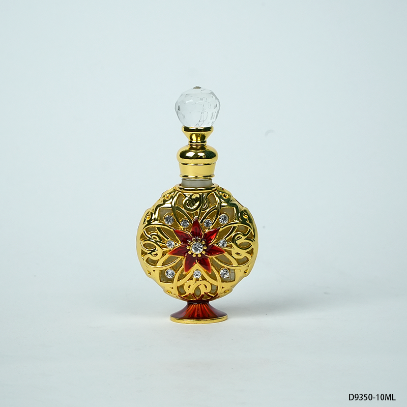 4pcs Crystal Perfume Essential Oil Bottle 10ml D9350 4pcs كريستال عطر زجاجة الزيوت العطرية 10 مل D9350