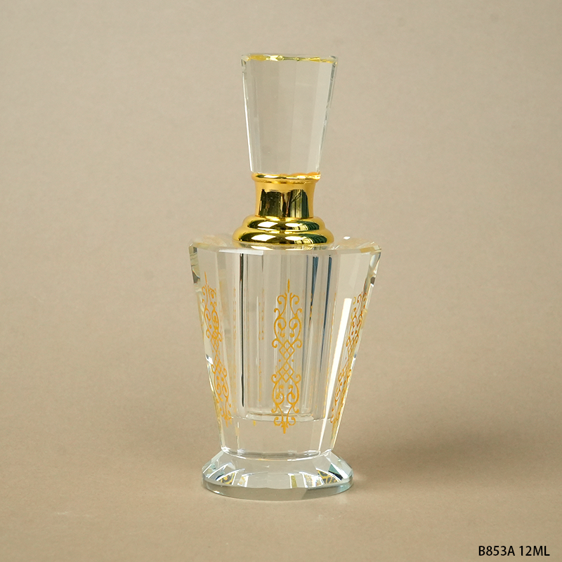 1pcs Crystal Perfume Essential Oil Bottle 12ml B853A 1pcs كريستال عطر زجاجة الزيوت الأساسية 12ml B853A