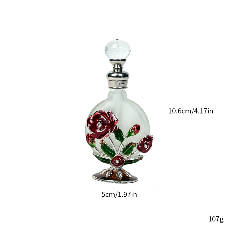 4pcs Crystal Perfume Essential Oil Bottle 10ml D9326 4pcs كريستال عطر زجاجة الزيوت العطرية 10 مل D9326