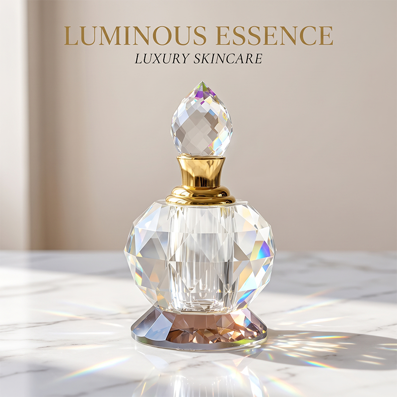 1pcs Crystal Perfume Essential Oil Bottle 10ml B0093 1 قطعة زجاجة عطر زيت أساسي بلورية 10 مل B0093
