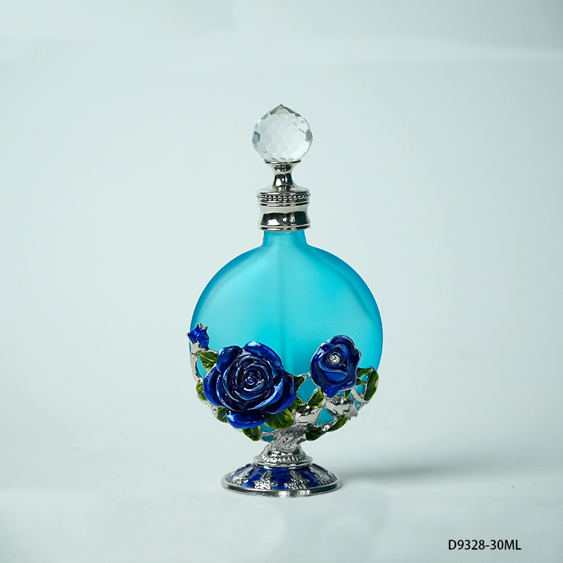 4pcs Crystal Perfume Essential Oil Bottle 30ml D9328 4pcs كريستال عطر زجاجة الزيوت الأساسية 30 مل D9328