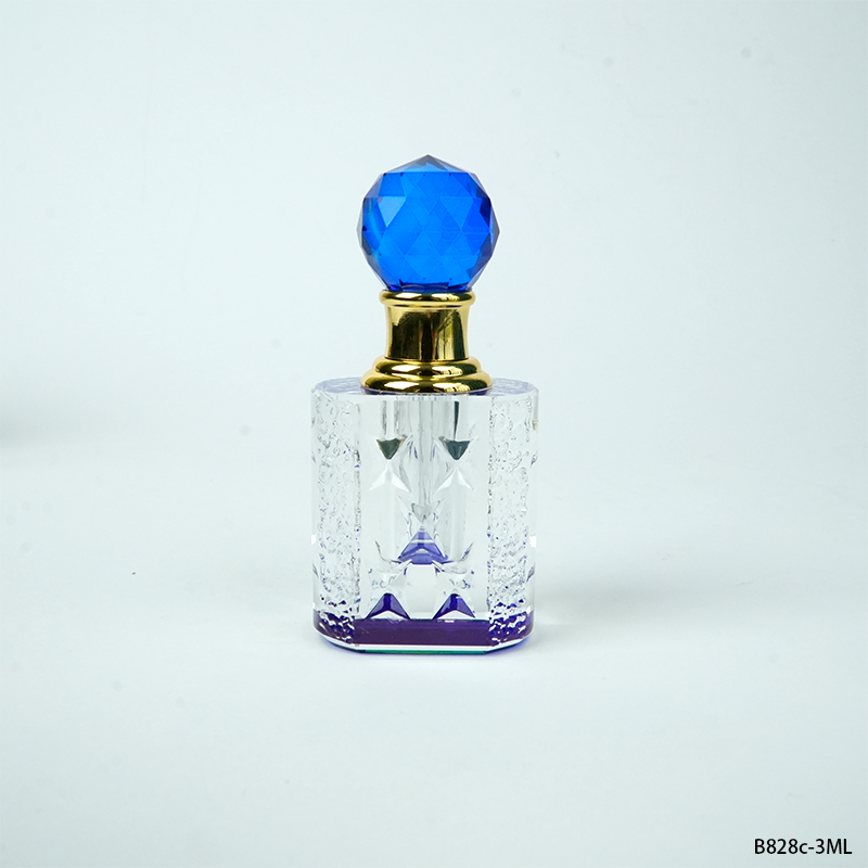 4pcs Crystal Perfume Essential Oil Bottle 3ml B828C 4pcs كريستال عطر زجاجة الزيوت الأساسية 3ml B828C