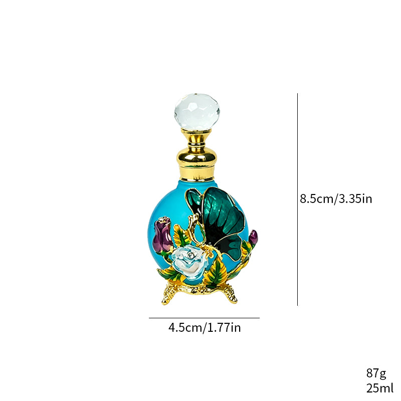 4pcs Crystal Perfume Essential Oil Bottle 25ml D9334 4pcs كريستال عطر زجاجة من الزيوت الأساسية 25 مل D9334