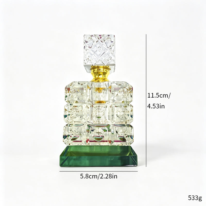 12ml empty crystal oil bottle, empty perfume oil bottle, refillable perfume oil bottle, 12ml oil bottle.