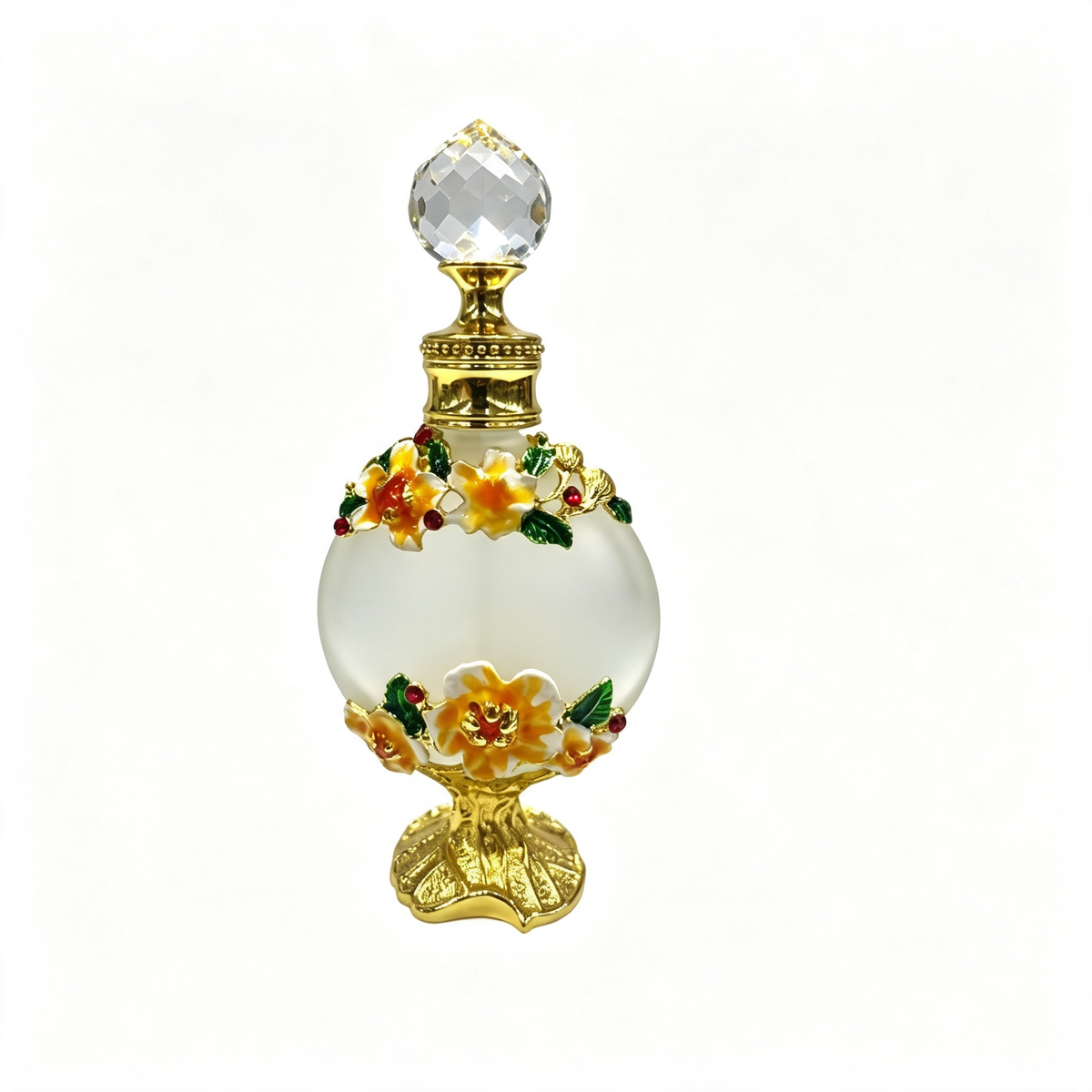 4pcs Crystal Perfume Essential Oil Bottle 15ml D9344 4pcs كريستال عطر زجاجة الزيوت الأساسية 15 مل D9344