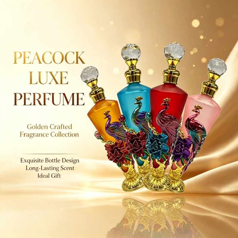 4pcs Crystal Perfume Essential Oil Bottle 30ml D9317 4pcs كريستال عطر زجاجة الزيوت الأساسية 30 مل D9317