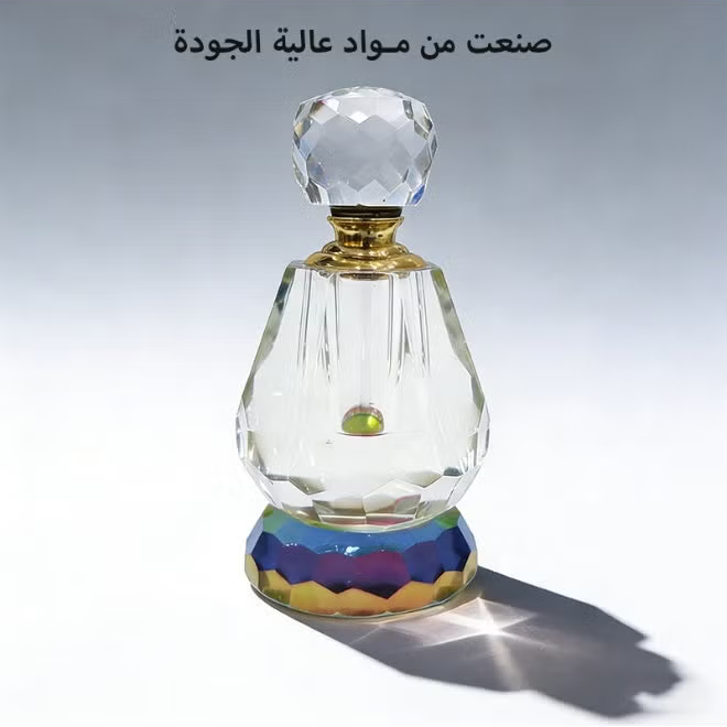 12ml empty crystal oil bottle, empty perfume oil bottle, refillable perfume oil bottle, 12ml oil bottle.