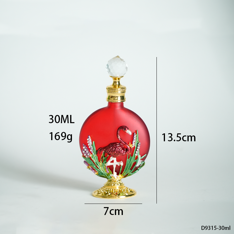 4pcs Crystal Perfume Essential Oil Bottle 30ml D9315 4pcs كريستال عطر زجاجة الزيوت الأساسية 30 مل D9315