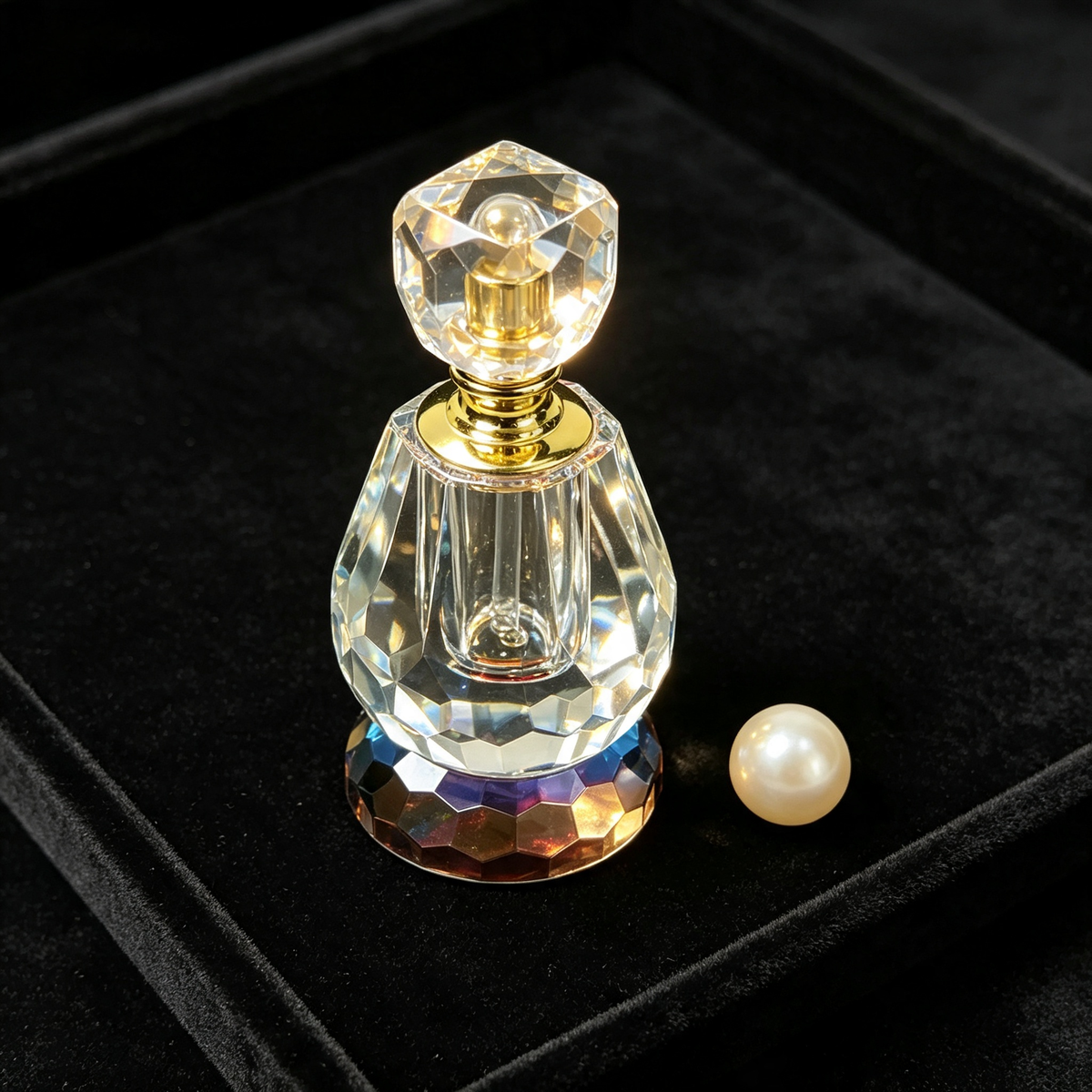 12ml empty crystal oil bottle, empty perfume oil bottle, refillable perfume oil bottle, 12ml oil bottle.