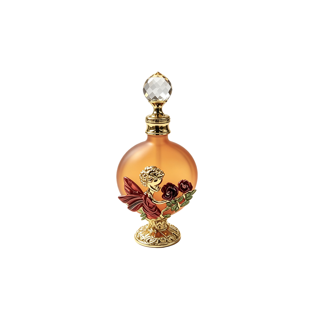4pcs Crystal Perfume Essential Oil Bottle 30ml D9341 4pcs كريستال عطر زجاجة الزيوت الأساسية 30 مل D9341
