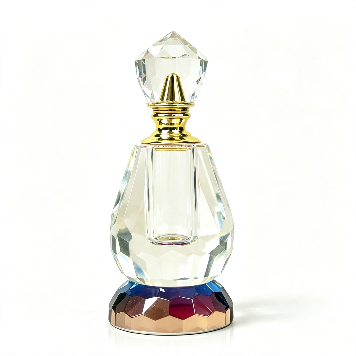12ml empty crystal oil bottle, empty perfume oil bottle, refillable perfume oil bottle, 12ml oil bottle.