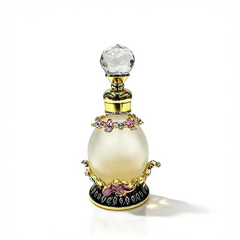 4pcs Crystal Perfume Essential Oil Bottle 15ml D9340 4pcs كريستال عطر زجاجة الزيوت الأساسية 15 مل D9340
