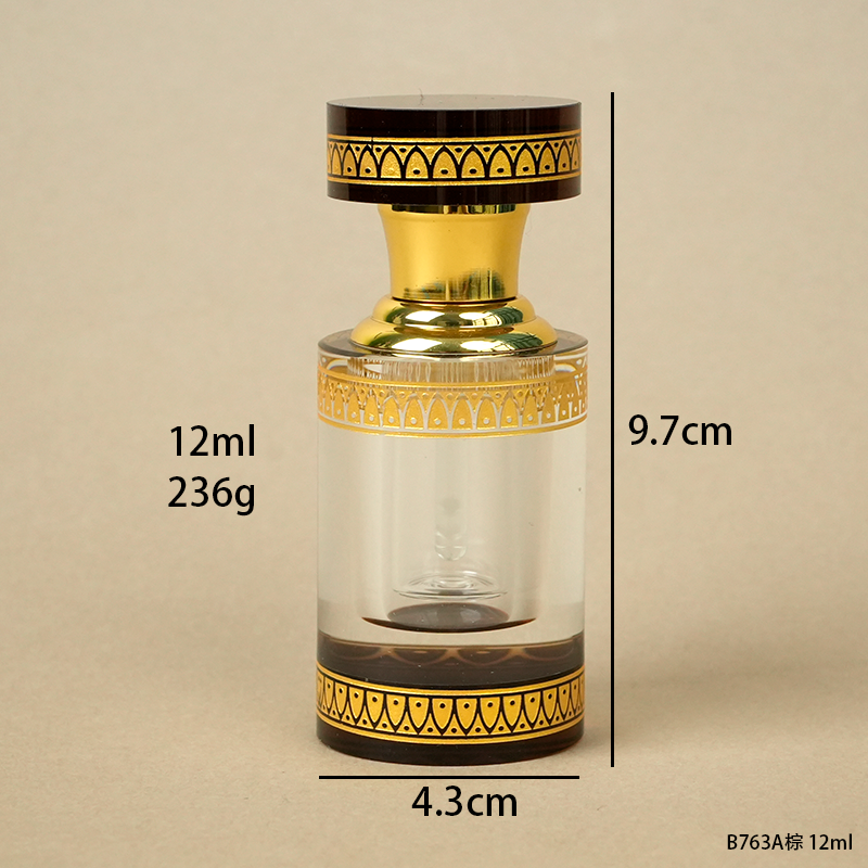 1pcs Crystal Perfume Essential Oil Bottle 12ml B763A 1pcs كريستال عطر زجاجة الزيوت الأساسية 12 مل B763A