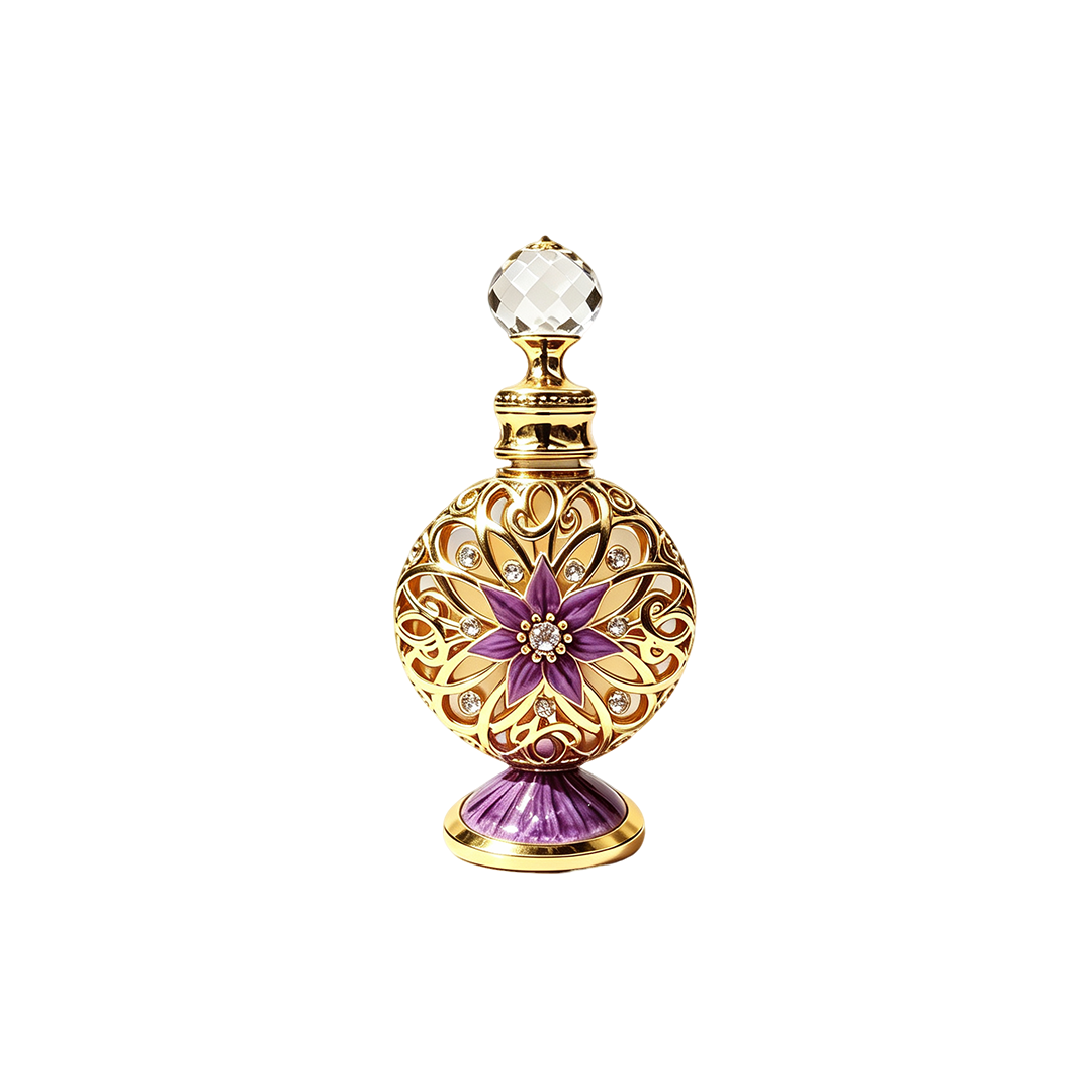 4pcs Crystal Perfume Essential Oil Bottle 10ml D9350 4pcs كريستال عطر زجاجة الزيوت العطرية 10 مل D9350