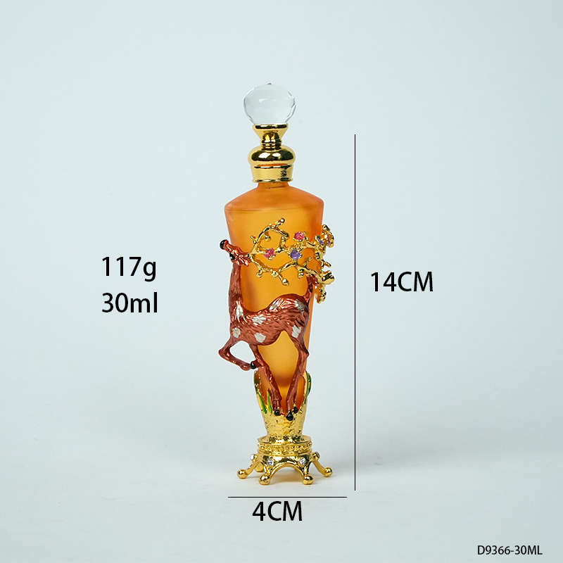 4pcs Crystal Perfume Essential Oil Bottle 30ml D9366 4pcs كريستال عطر زجاجة الزيوت الأساسية 30 مل D9366