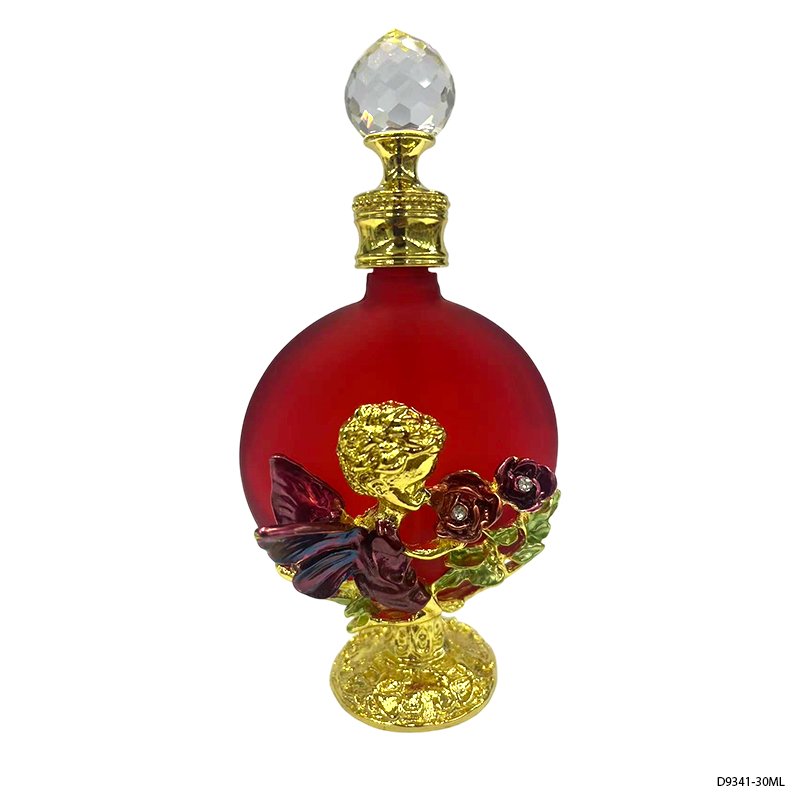 4pcs Crystal Perfume Essential Oil Bottle 30ml D9341 4pcs كريستال عطر زجاجة الزيوت الأساسية 30 مل D9341