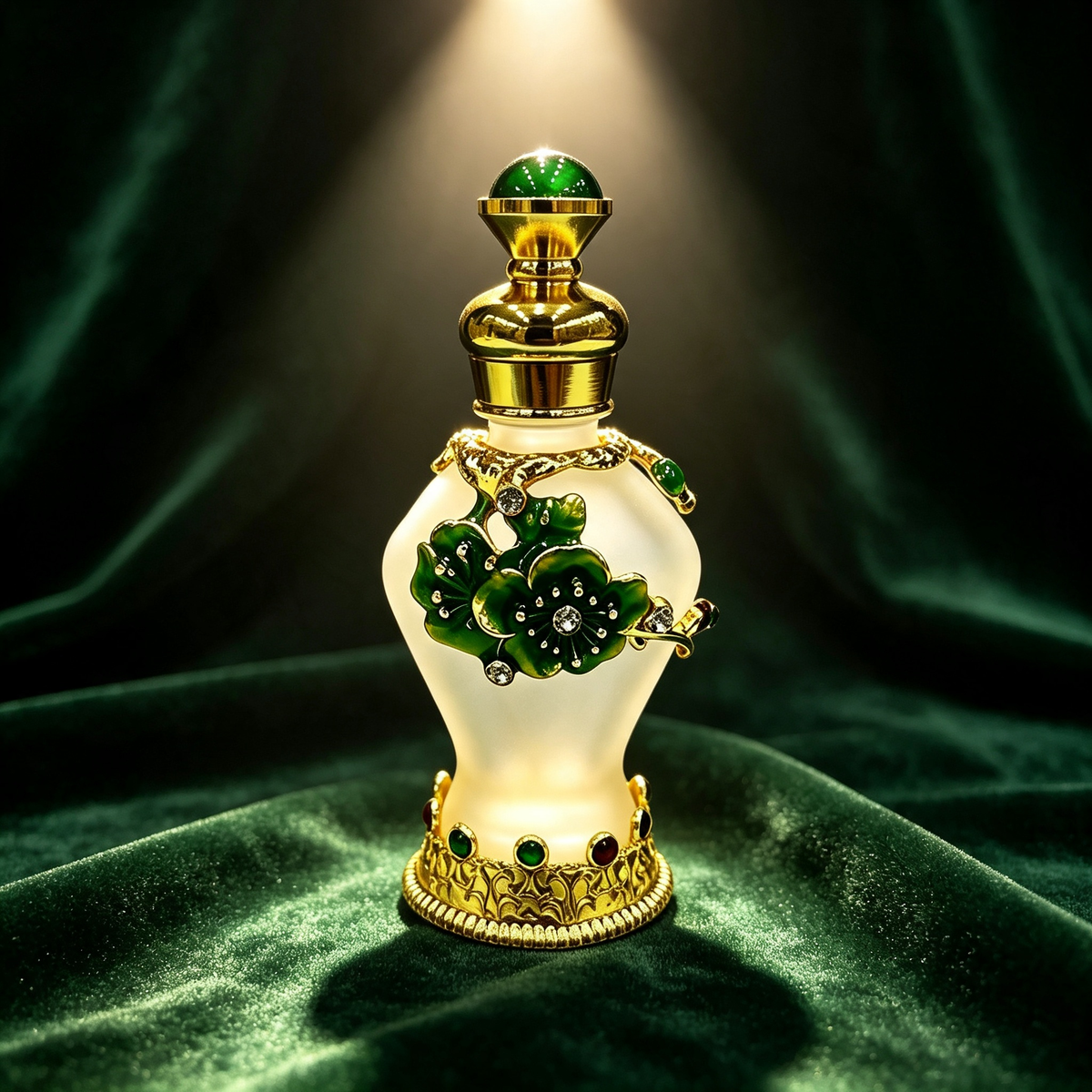 4pcs Crystal Perfume Essential Oil Bottle 8ml D9354 4pcs كريستال عطر زجاجة الزيوت الأساسية 8 مل D9354