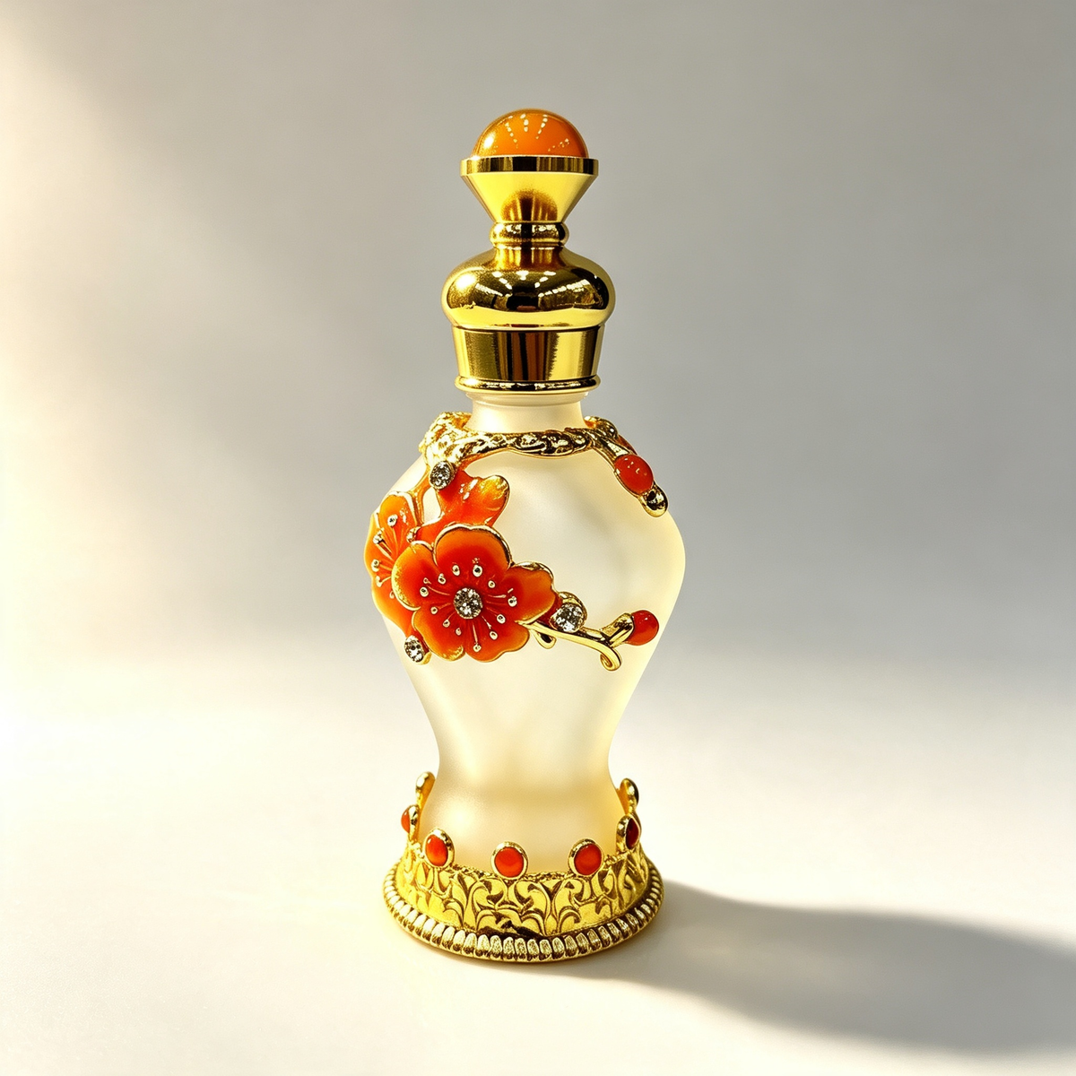 4pcs Crystal Perfume Essential Oil Bottle 8ml D9354 4pcs كريستال عطر زجاجة الزيوت الأساسية 8 مل D9354