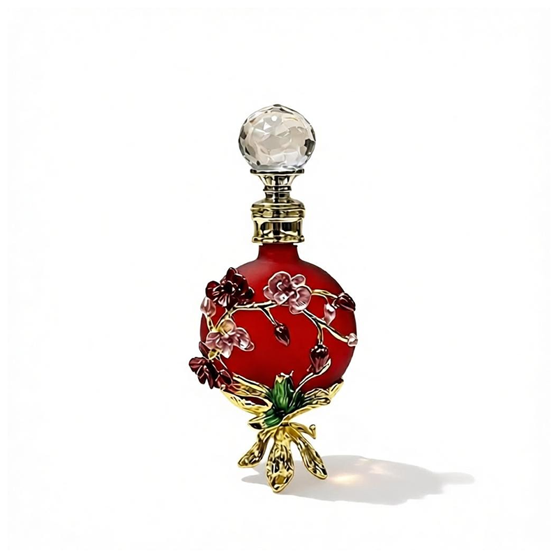4pcs Crystal Perfume Essential Oil Bottle 30ml D9318 4pcs كريستال عطر زجاجة الزيوت الأساسية 30 مل D9318