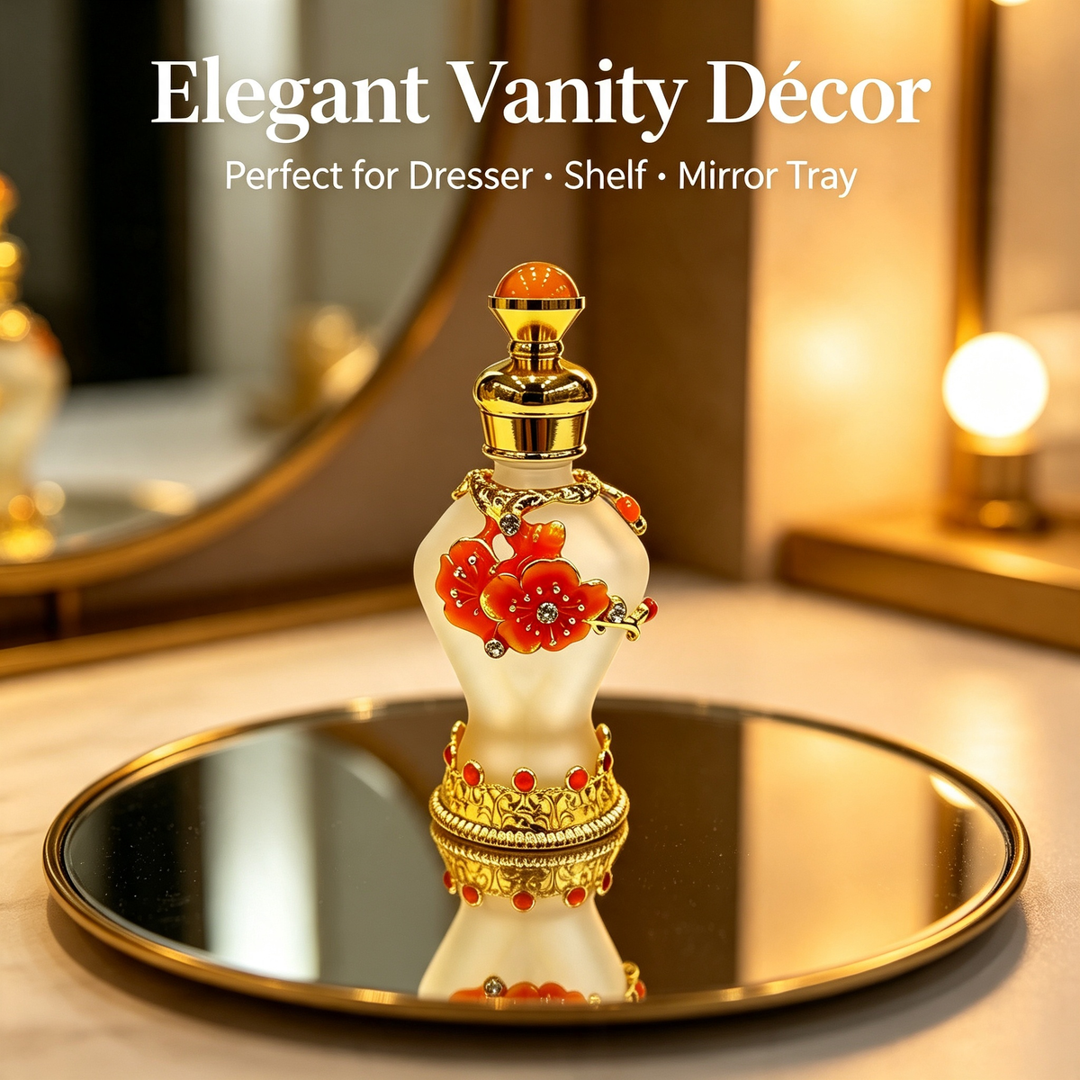 4pcs Crystal Perfume Essential Oil Bottle 8ml D9354 4pcs كريستال عطر زجاجة الزيوت الأساسية 8 مل D9354